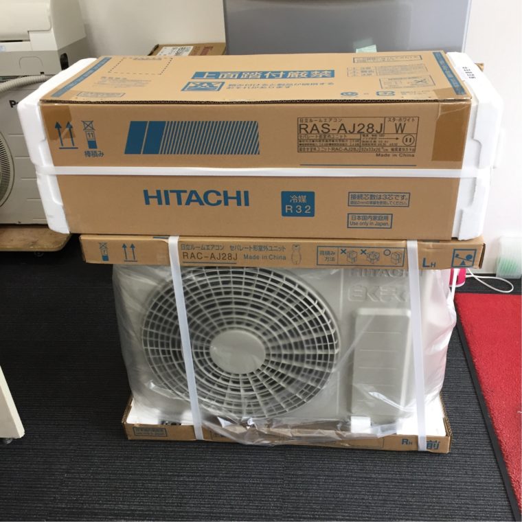 春日井市 日立 10畳用ルームエアコン RAS-AJ28J-W の買取実績