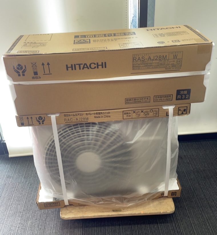 春日井市 日立 HITACHI 白くまくん ルームエアコン 10畳用 RAS-AJ28M-W の買取実績
