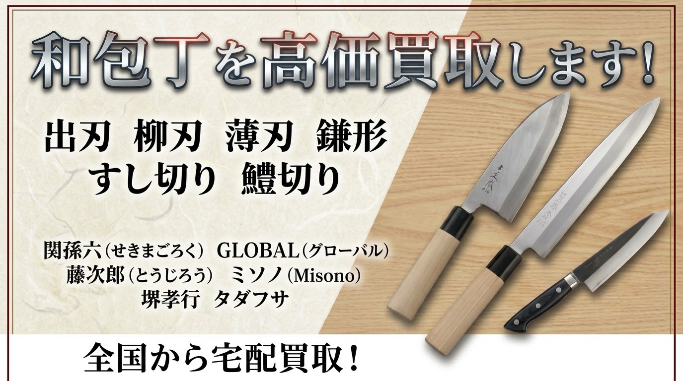 包丁買取|和包丁・ブランド包丁を高価買取|愛知県から全国宅配買取の買取天国